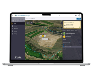 Widok z Trimble Worksmanager