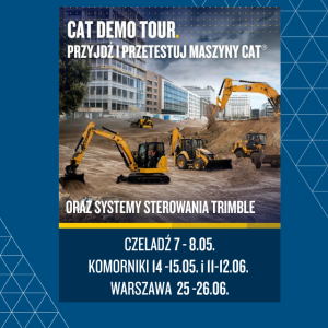 SITECH Poland na CAT Demo Tour 2026 w Czeladzi, Komornikach i Warszawie